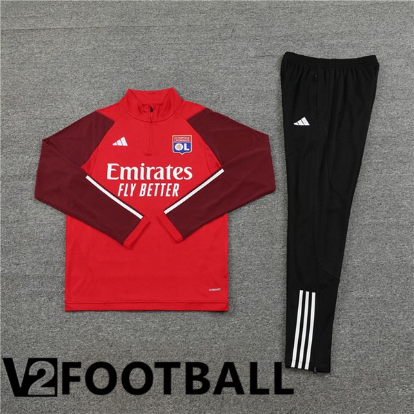 Lyon OL Training Tracksuit Suit Red 2023/2024