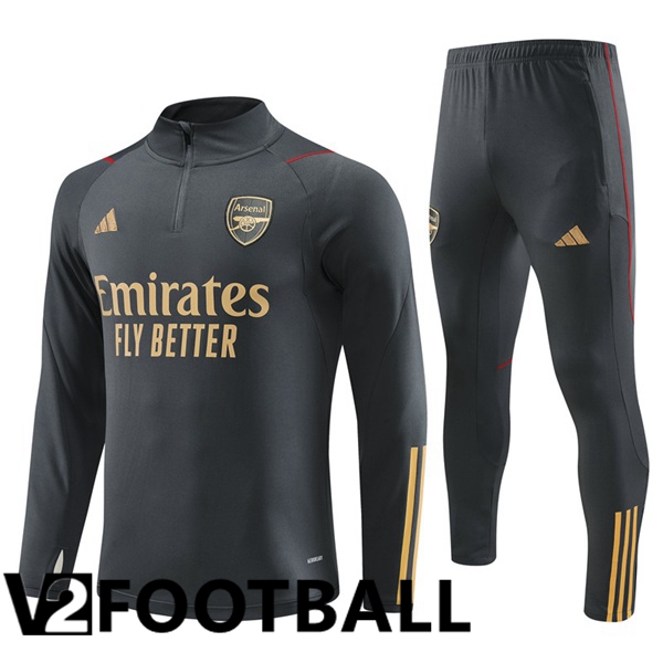 Arsenal Training Tracksuit Suit Grey 2023/2024