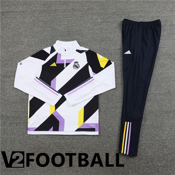 Real Madrid Training Tracksuit Suit White 2023/2024