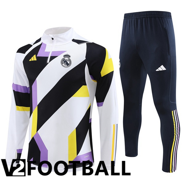 Real Madrid Training Tracksuit Suit White 2023/2024