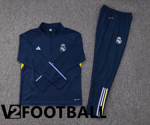 Real Madrid Training Tracksuit Suit Blue Royal 2023/2024