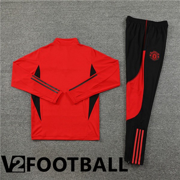 Manchester United Training Tracksuit Suit Red 2023/2024