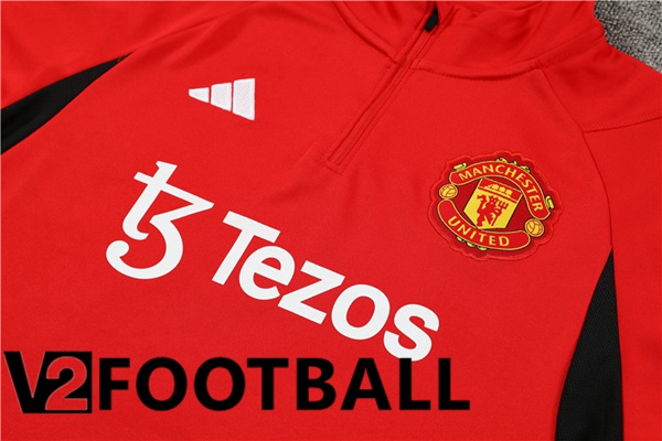 Manchester United Training Tracksuit Suit Red 2023/2024