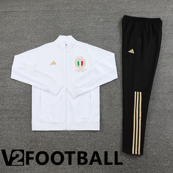 Italy Training Tracksuit Suit - Jacket White 2023/2024