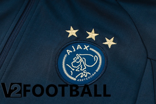 AFC Ajax Training Tracksuit Suit - Jacket Blue Royal 2023/2024