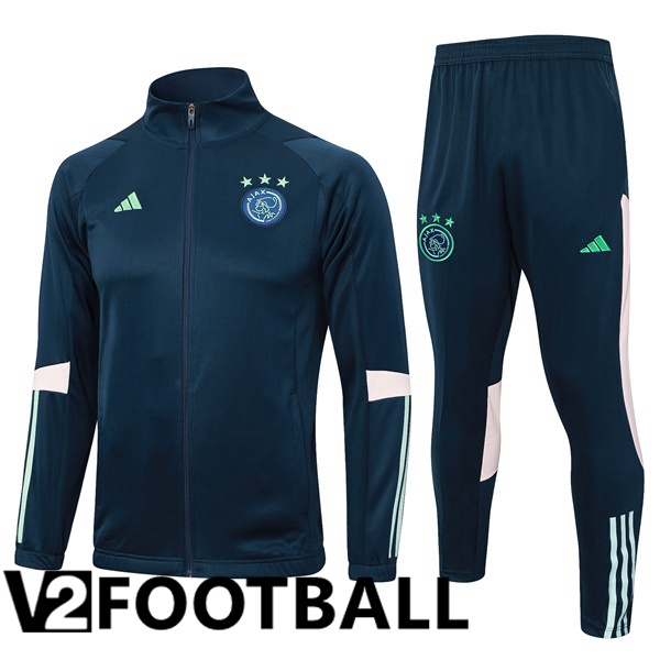 AFC Ajax Training Tracksuit Suit - Jacket Blue Royal 2023/2024