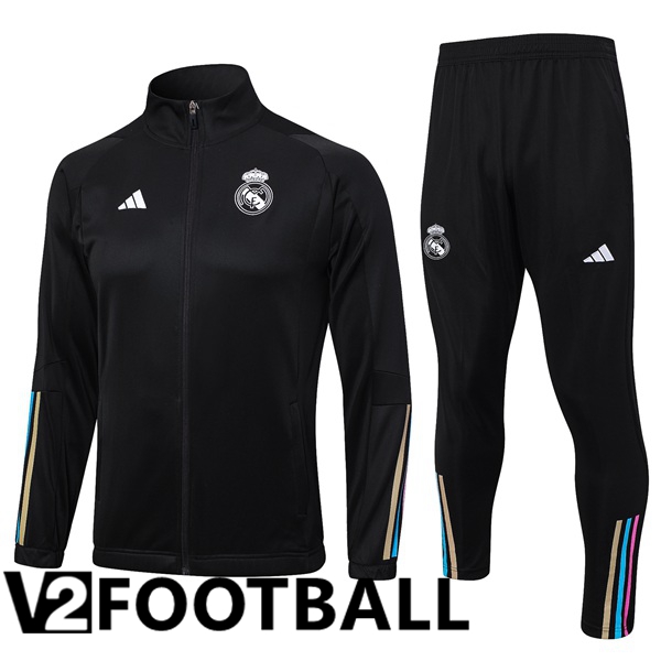 Real Madrid Training Tracksuit Suit - Jacket Black 2023/2024