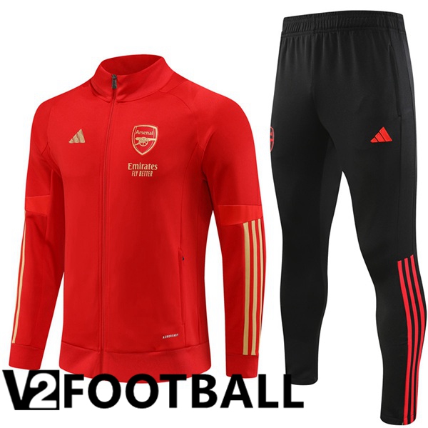 Arsenal Training Tracksuit Suit - Jacket Red 2023/2024