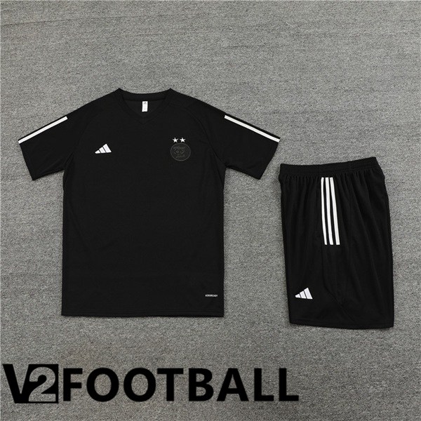 Algerie Training T Shirt + Shorts Black 2023/2024