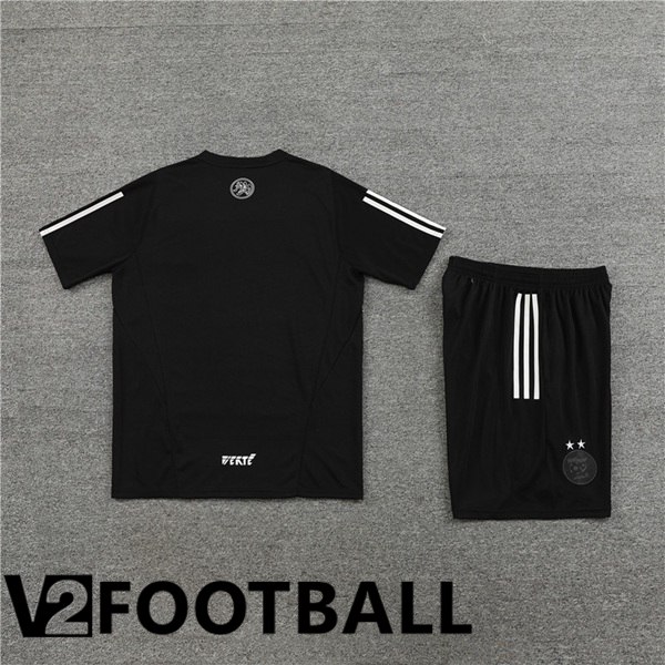 Algerie Training T Shirt + Shorts Black 2023/2024