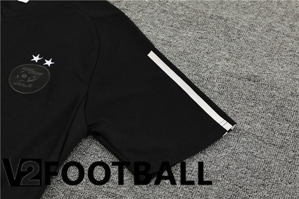 Algerie Training T Shirt + Shorts Black 2023/2024