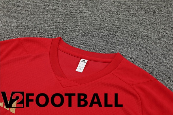 Arsenal Training T Shirt + Shorts Red 2023/2024