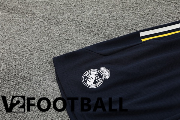 Real Madrid Training T Shirt + Shorts White Black 2023/2024