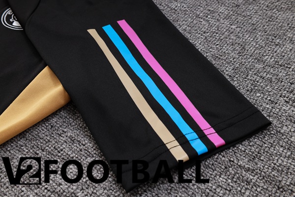 Real Madrid Training T Shirt + Shorts Black 2023/2024