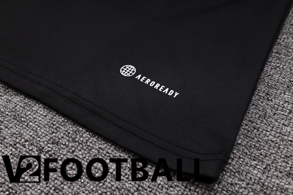 Real Madrid Training T Shirt + Shorts Black 2023/2024