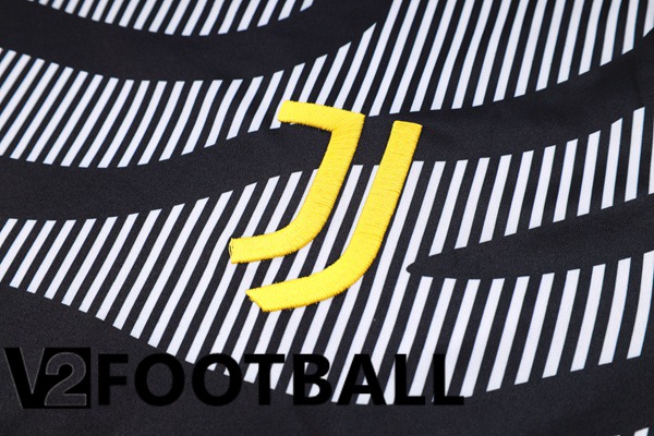 Juventus Training T Shirt + Shorts Black 2023/2024