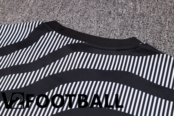 Juventus Training T Shirt + Shorts Black 2023/2024