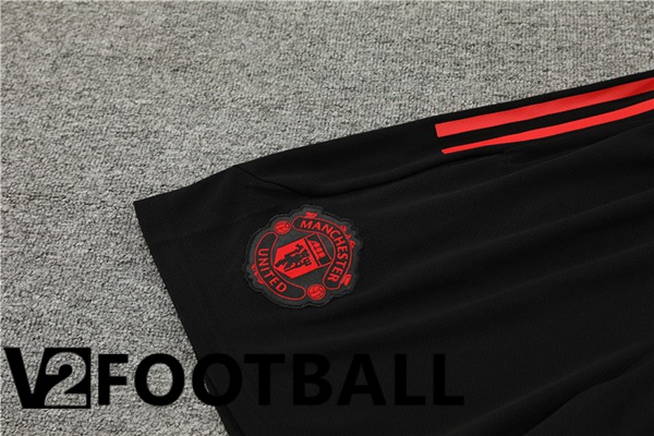 Manchester United Training T Shirt + Shorts Red 2023/2024