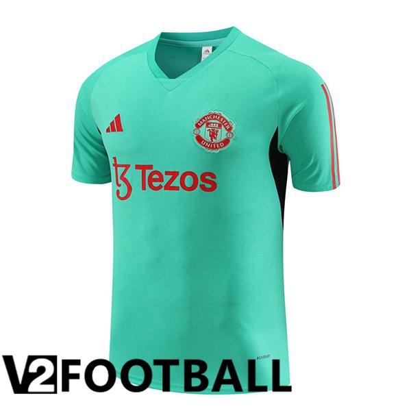 Manchester United Training T Shirt Green 2023/2024