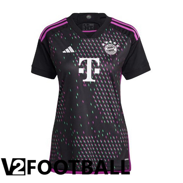 Bayern Munich Womens Away Soccer Shirt Black 2023/2024