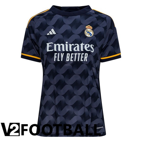 Real Madrid Womens Away Soccer Shirt Blue Royal 2023/2024