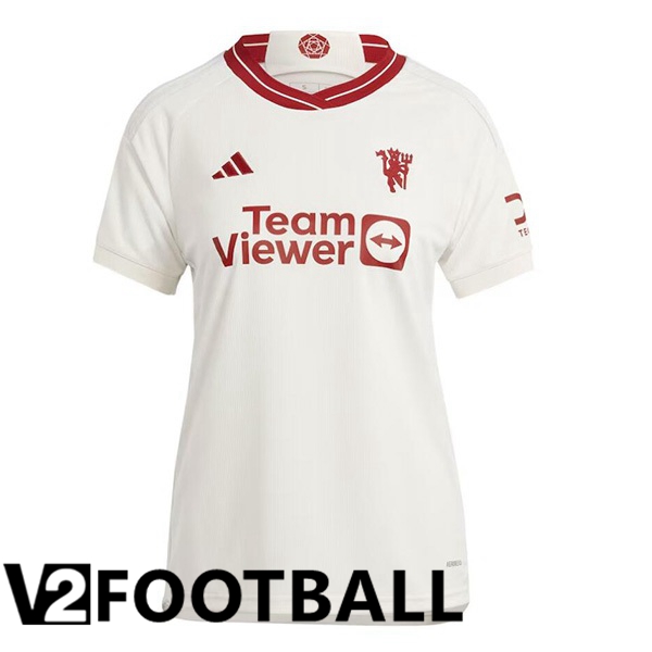 Manchester United Womens Third Soccer Shirt White 2023/2024