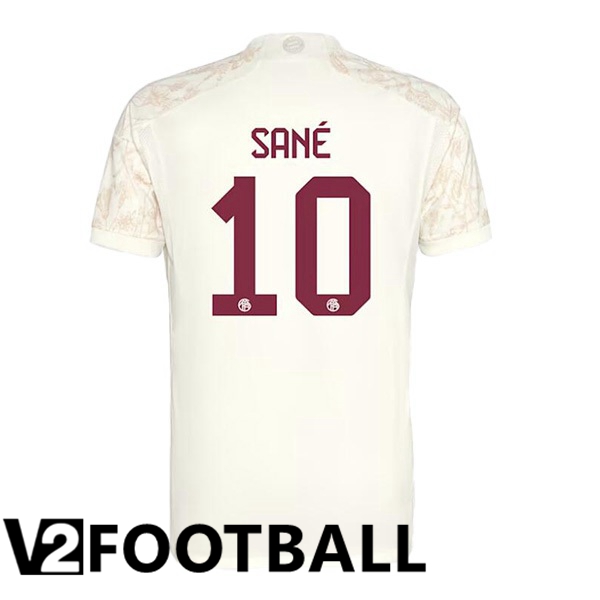 Bayern Munich Sané 10 Third Soccer Shirt Yellow 2023/2024