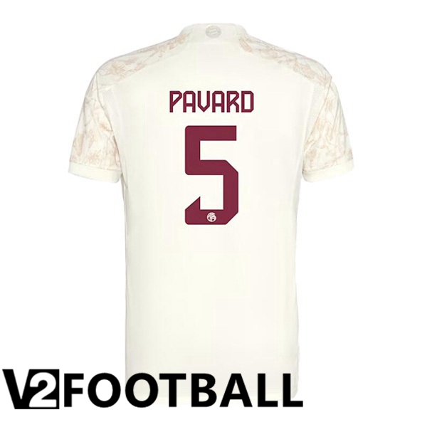 Bayern Munich Pavard 5 Third Soccer Shirt Yellow 2023/2024