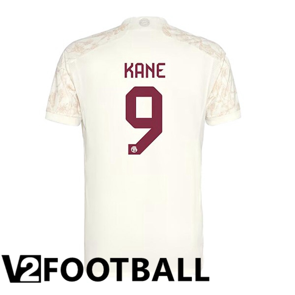 Bayern Munich Kane 9 Third Soccer Shirt Yellow 2023/2024