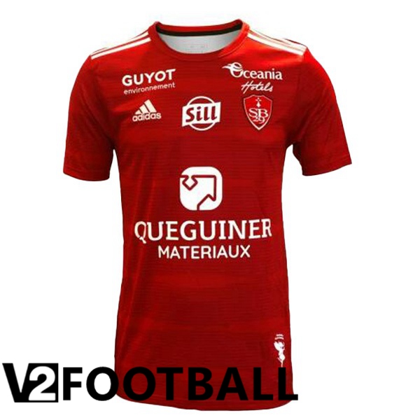 Stade Brestois Home Soccer Shirt Red 2023/2024