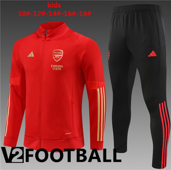 Arsenal Kids Training Tracksuit Suit - Jacket Red 2023/2024