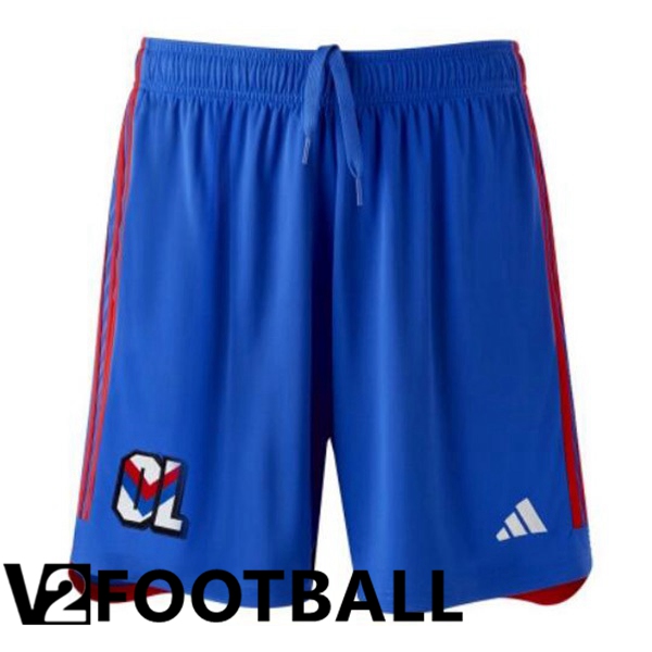 Lyon OL Soccer Shorts Away Blue 2023/2024