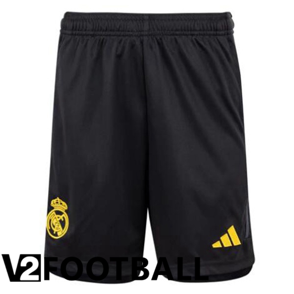 Real Madrid Soccer Shorts Third Black 2023/2024