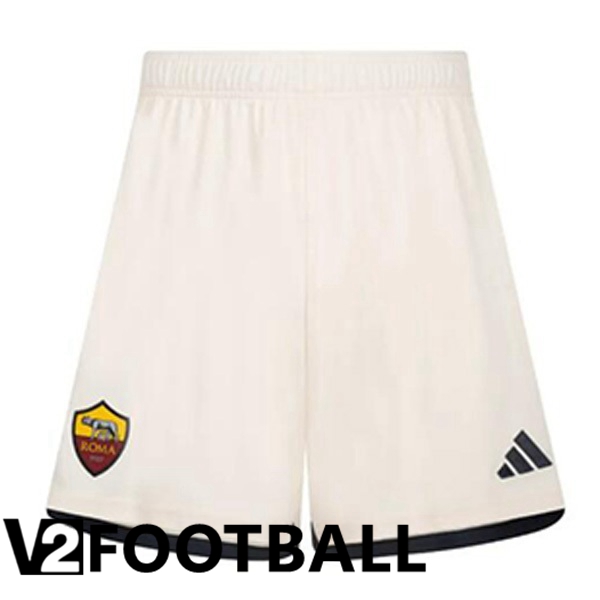 AS Roma Soccer Shorts Away Yellow 2023/2024