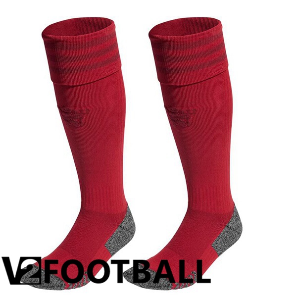 Manchester United Soccer Socks Third Red 2023/2024