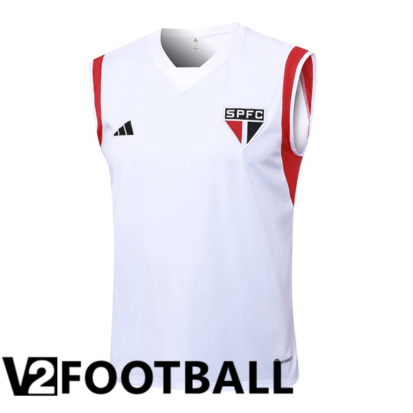 Sao Paulo FC Soccer Vest White 2023/2024