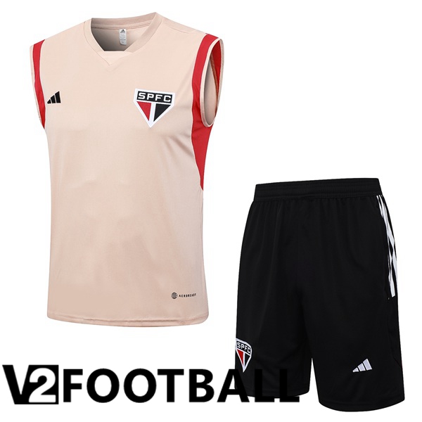 Sao Paulo FC Soccer Vest + Shorts Rose 2023/2024