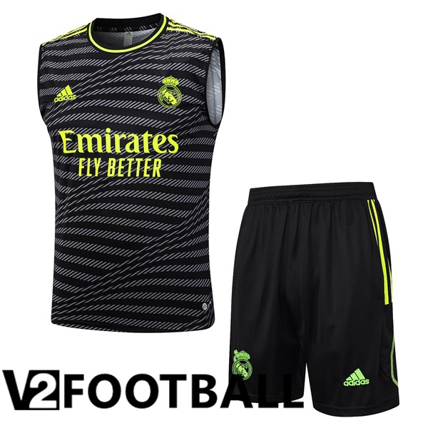 Real Madrid Soccer Vest + Shorts Black 2023/2024