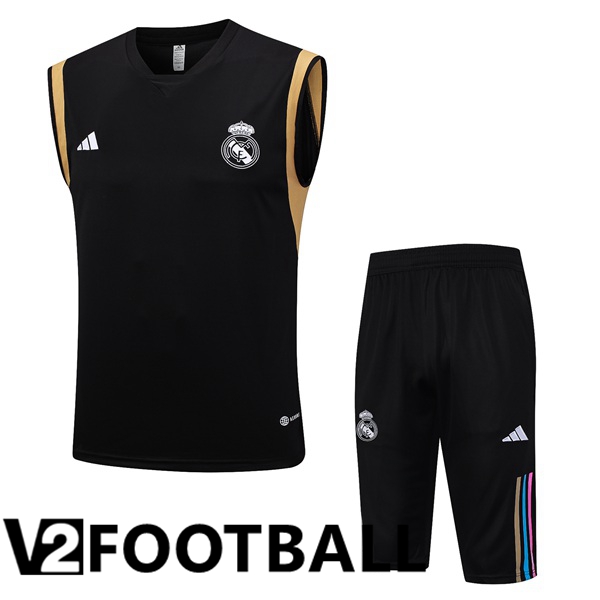 Real Madrid Soccer Vest + Shorts Black 2023/2024