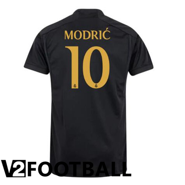 Real Madrid Modrić 10 Third Soccer Shirt Black 2023/2024