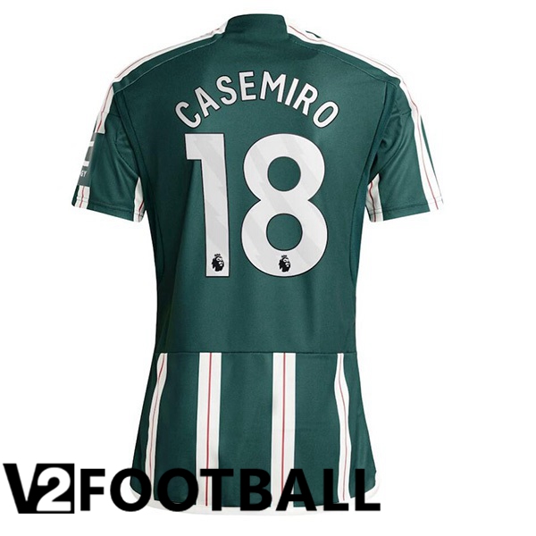 Manchester United Casemiro 18 Away Soccer Shirt Green 2023/2024
