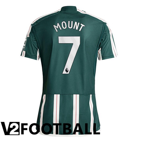 Manchester United Mount 7 Away Soccer Shirt Green 2023/2024