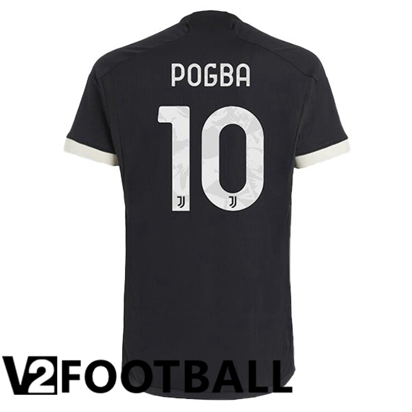 Juventus POGBA 10 Third Soccer Shirt Black 2023/2024
