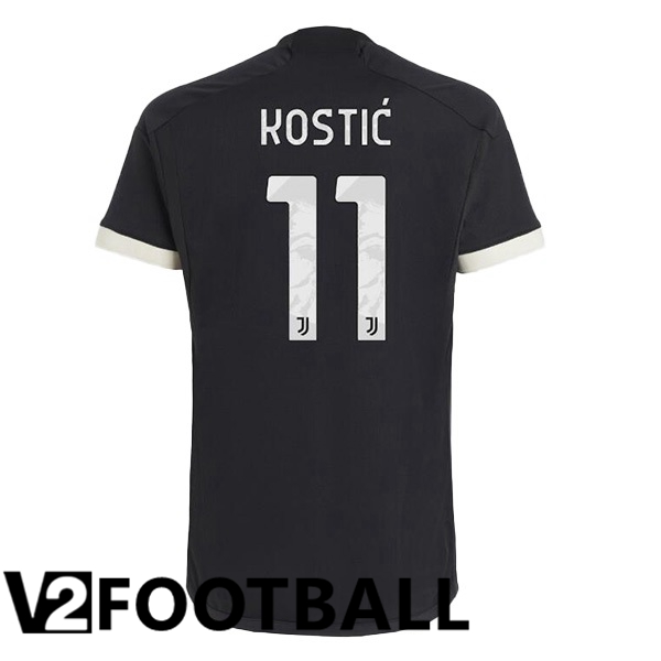 Juventus KOSTIĆ 11 Third Soccer Shirt Black 2023/2024