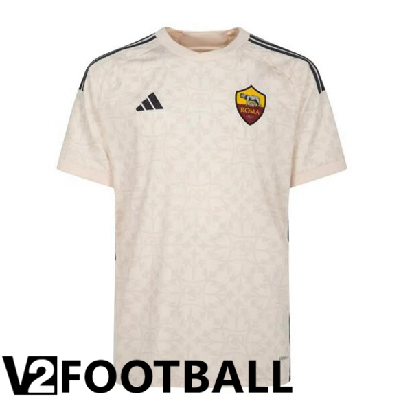 AS Roma Away Soccer Shirt Yellow 2023/2024