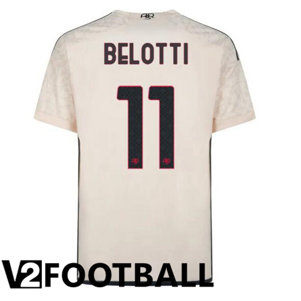 AS Roma BELOTTI 11 Away Soccer Shirt Yellow 2023/2024