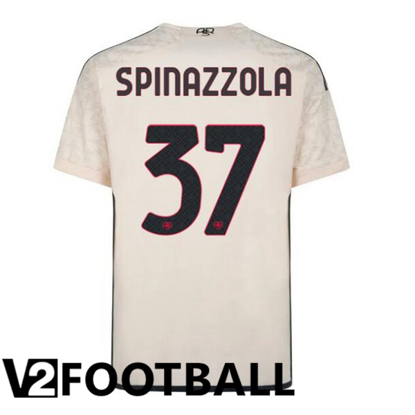 AS Roma SPINAZZOLA 37 Away Soccer Shirt Yellow 2023/2024