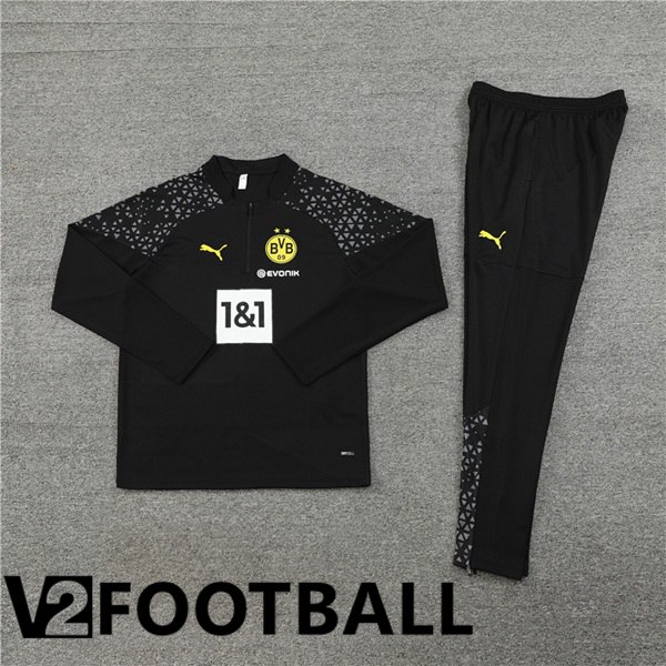 Dortmund BVB Training Tracksuit Suit Black 2023/2024