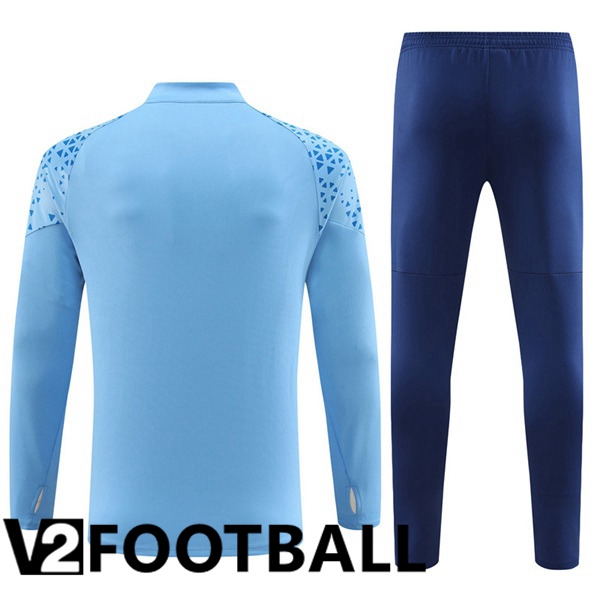 Manchester City Training Tracksuit Suit Blue 2023/2024