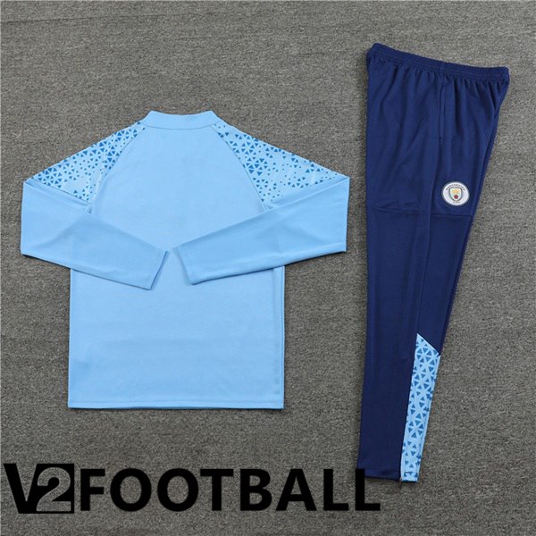 Manchester City Training Tracksuit Suit Blue 2023/2024